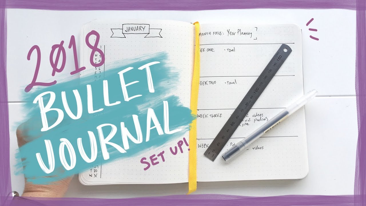 Simple Bullet Journal Setup 2018
