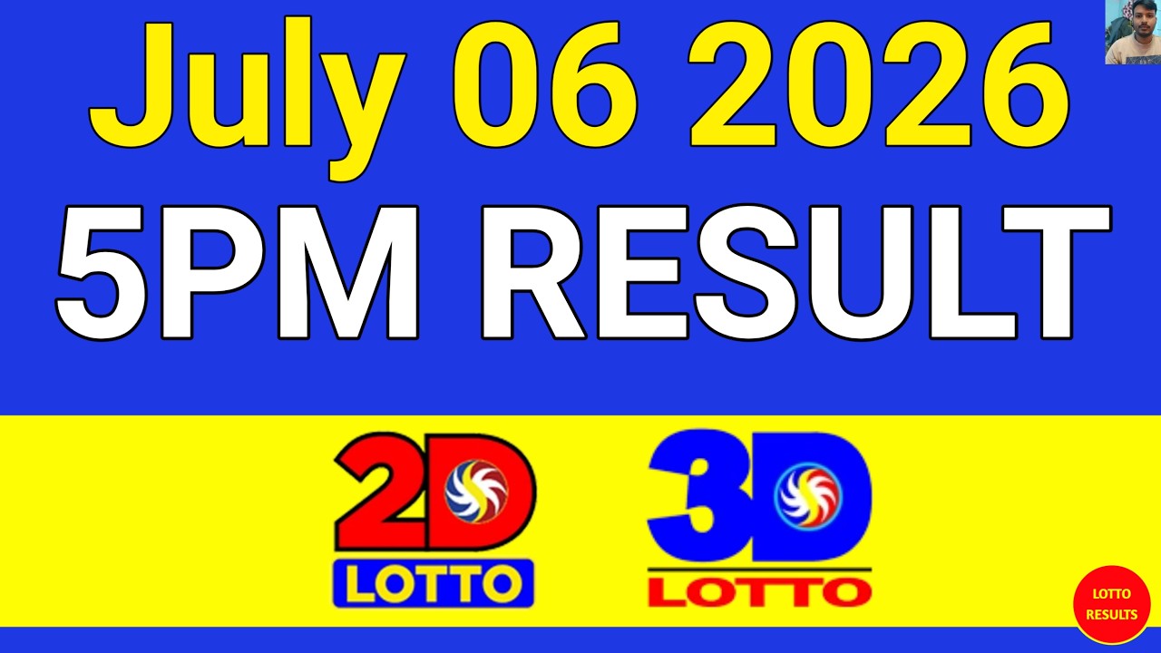 5PM Lotto Result Today July 06 2025 | Swertres EZ2 #3Dlotto