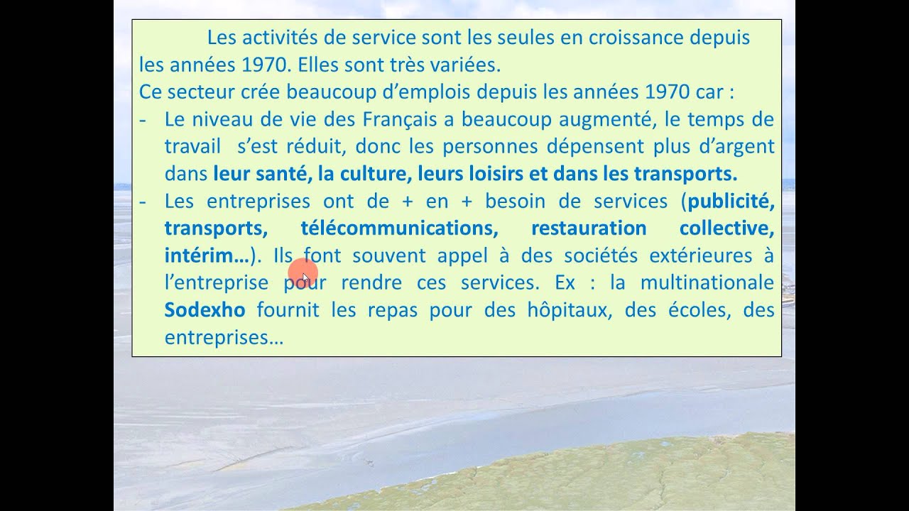 3G3 (3) Les espaces productifs : les espaces de service