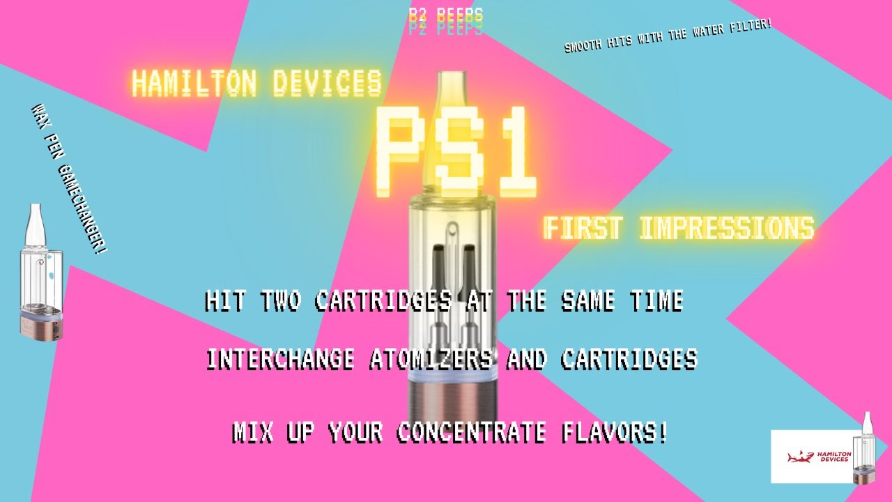 2 CARTS IN ONE HIT!? | PS1 Hamilton Devices Wax Vaporizer First Impressions
