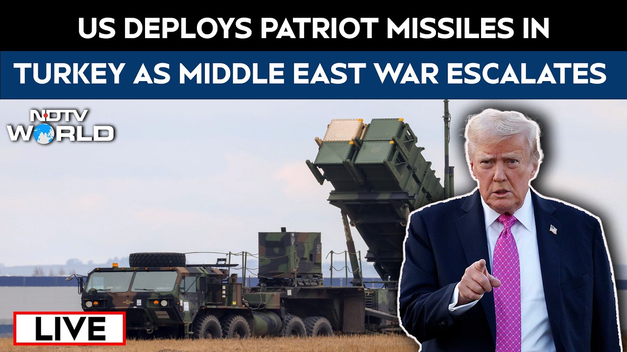 Trump Warns Iran LIVE | US Deploys Patriot Missile System In Turkey | Middle East War