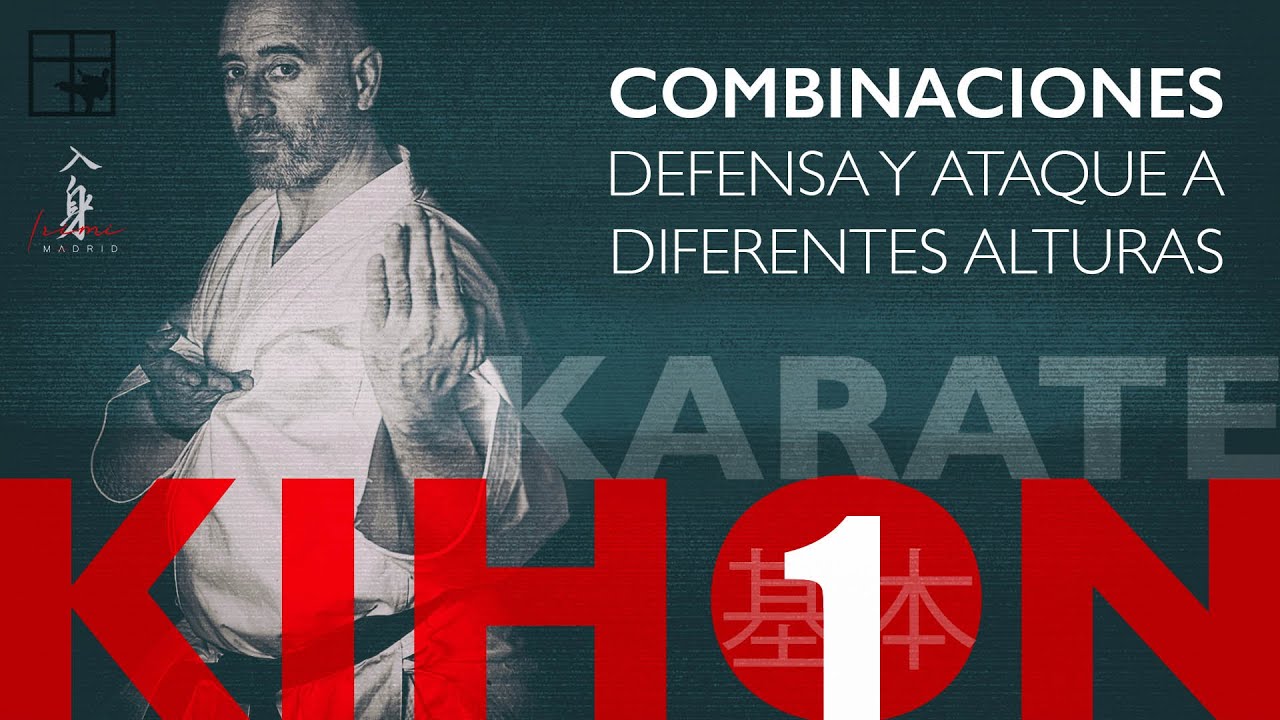 Combinaciones de defensa y ataque a diferentes alturas. KARATE KIHON 1.
