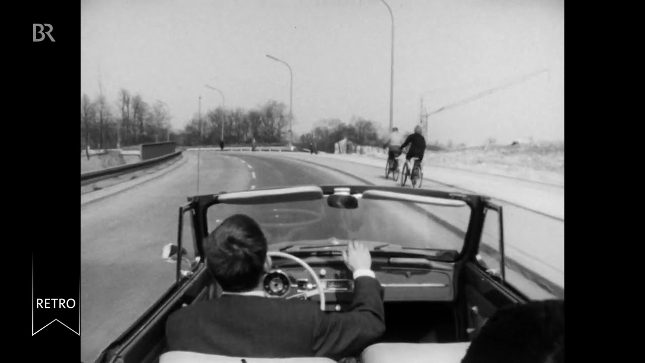 Mitfahrt und Flug durch München der 60er Jahre: Stadtplanung im Zeichen des Autos