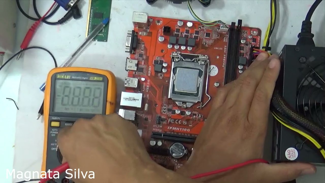 COMO CONSERTAR UMA PLACA MÃE PASSO A PASSO COM TODOS OS DETALHES | Magnata Silva