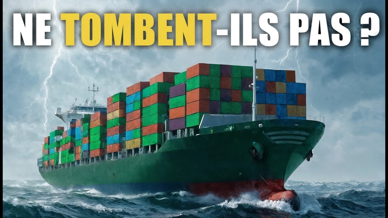 Pourquoi les CONTENEURS des cargos ne TOMBENT-ils jamais &agrave; la MER ?