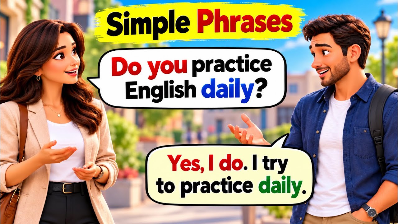 500 Simple Phrases | English Speaking Practice for Beginners