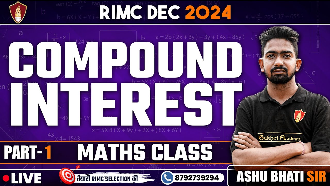 Compound Interest | RIMC Dec 2024 | RIMC Coaching | RIMC Maths Class | RIMC Online Classes