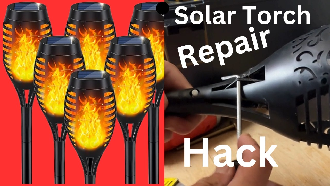 Repairing solar garden torches