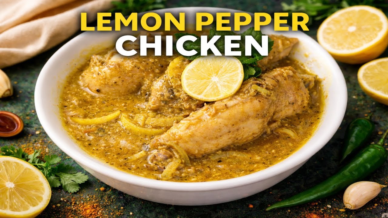 Authentic Lemon Pepper Chicken Recipe,New Chicken Recipe by Zaiqa Zone
