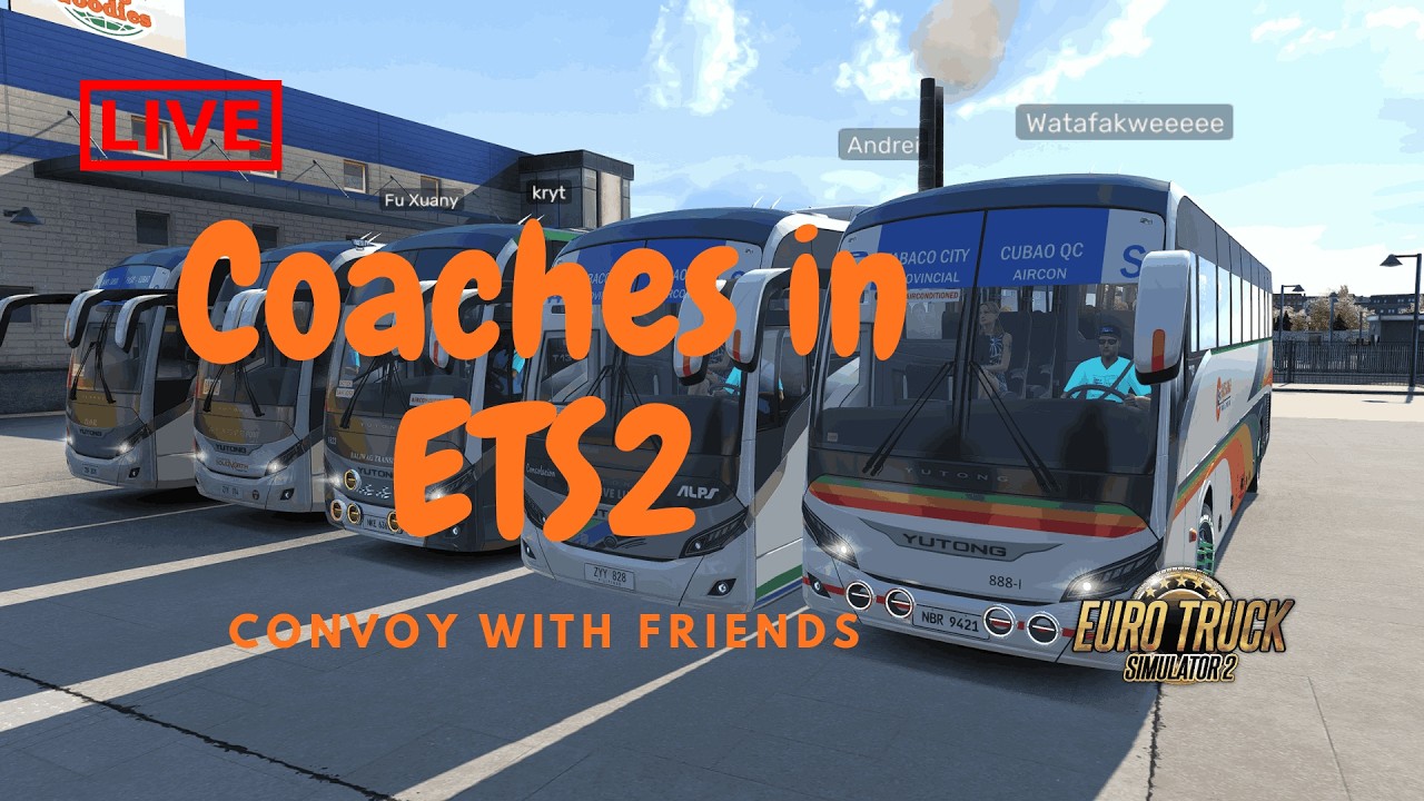 Euro Truck simulator 2 live (coaches)