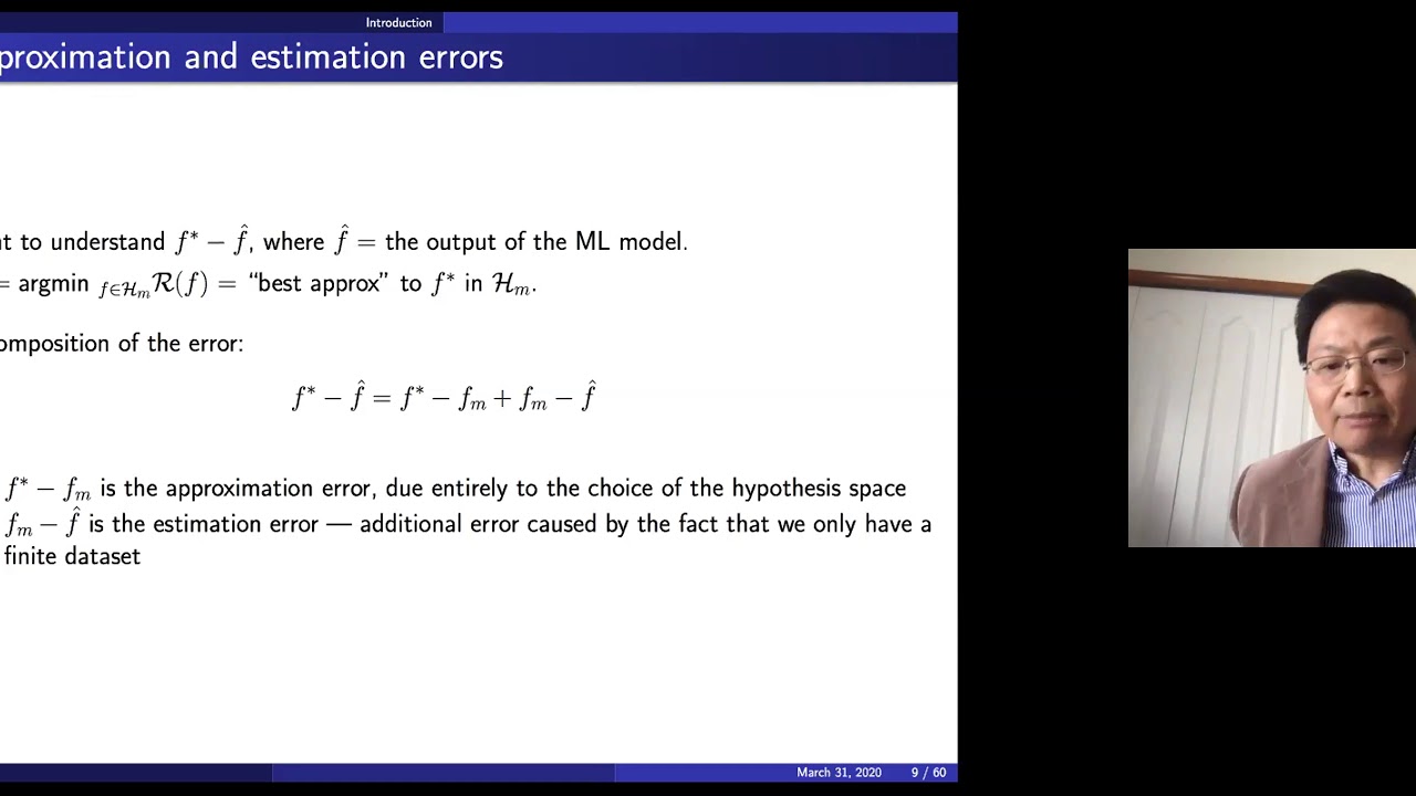 ``A Mathematical Perspective of Machine Learning'' - Weinan E (Princeton) @ MAD+ (1 Arpil 2020)