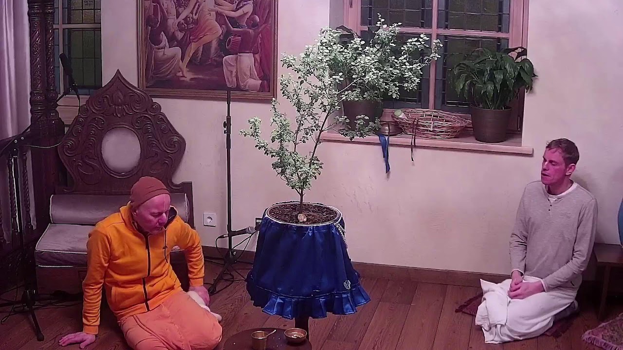 Mangala-Arati, maldos Nrisimhadevai,Tulasi pudža,Čaitanya Čaritamrita 2026-01-17
