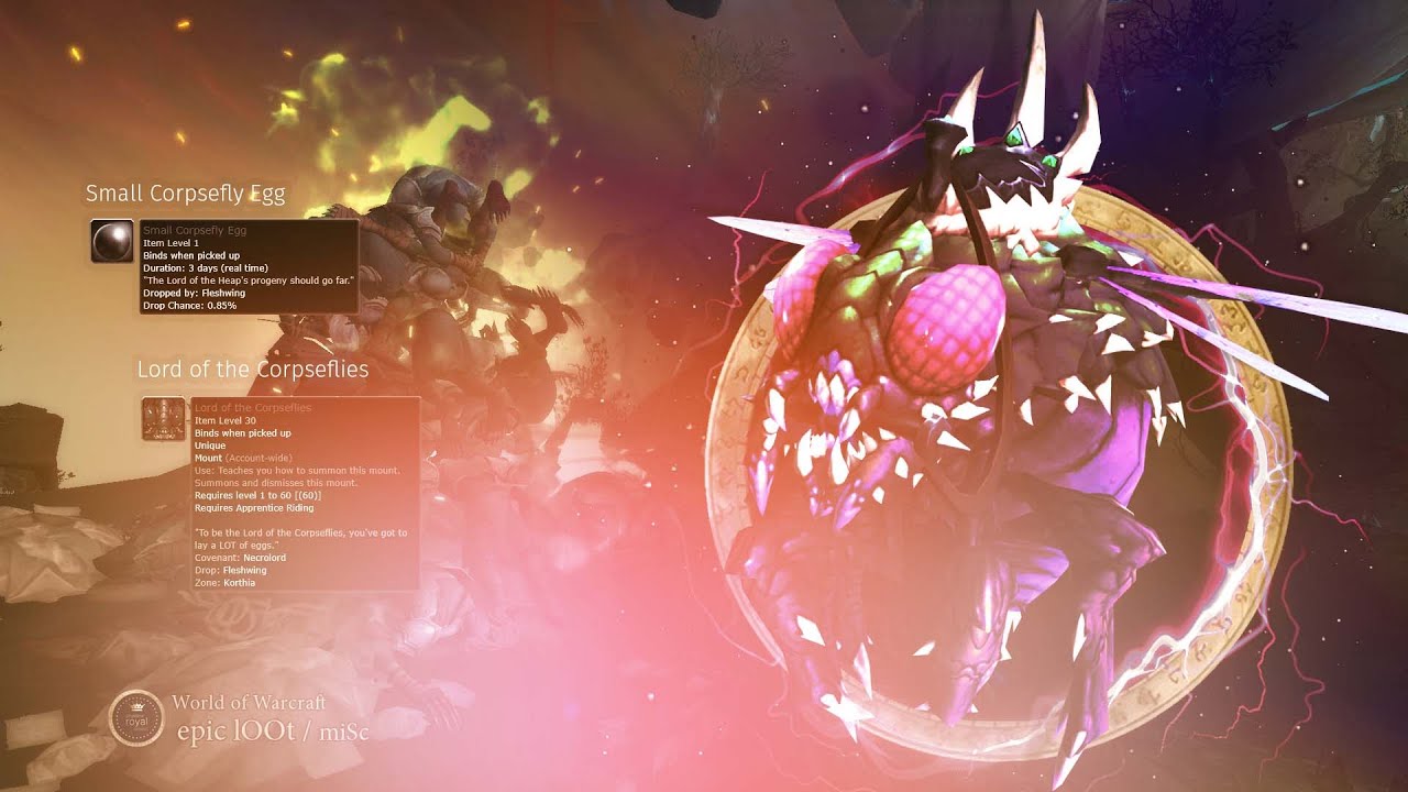 Lord of the Corpseflies Mount from Small Corpsefly Egg in Korthia