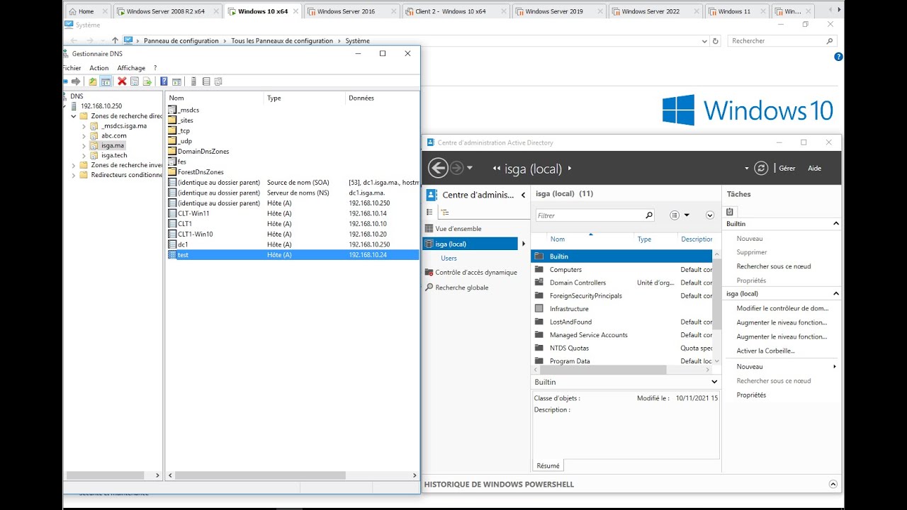 RSAT :  Outils d’administration de serveur distant pour Windows 10