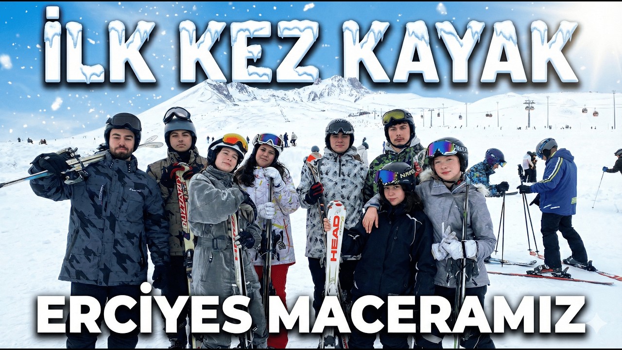 dostlarımla erciyes’te kayak