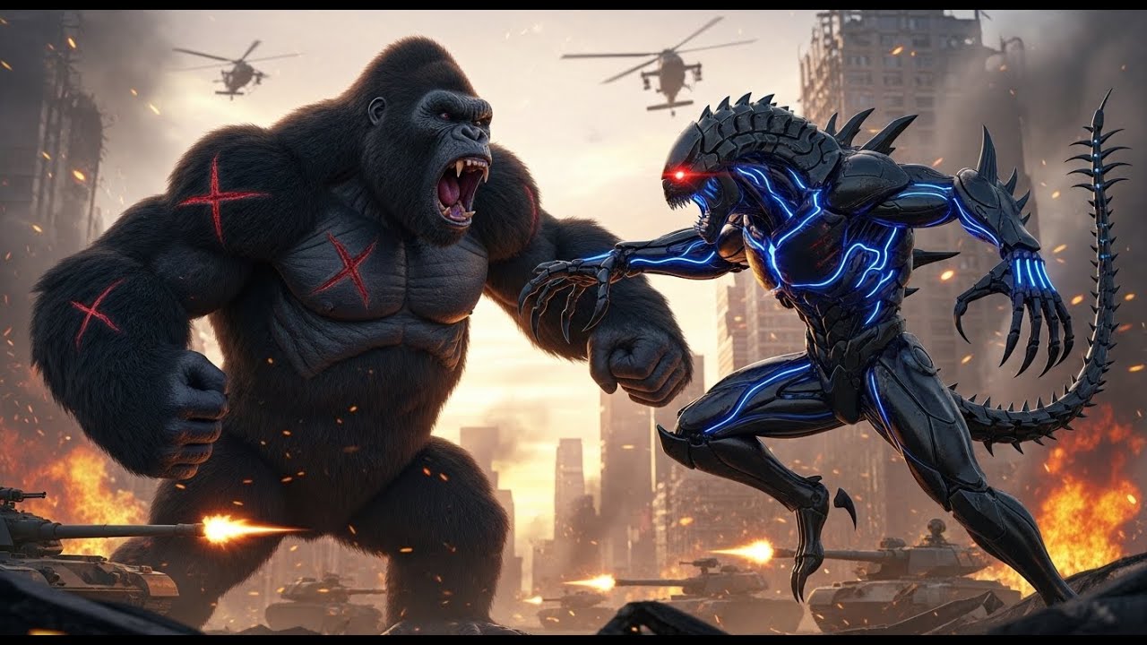 King Kong vs  The Bio Engineered Predator Humanity's Genetic Nightmare