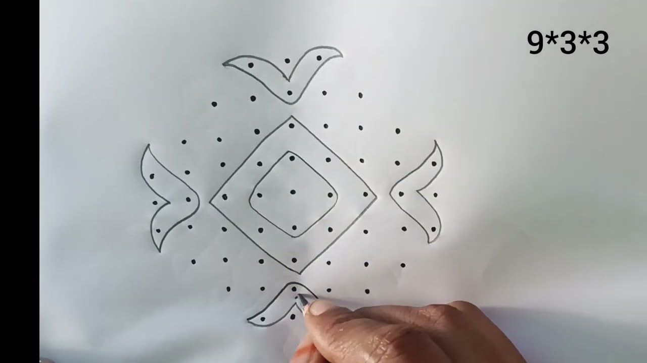 Daily Chukkala Muggulu Rangoli 😍 | Simple Dot Rangoli Designs | Latest & Trending Kolam