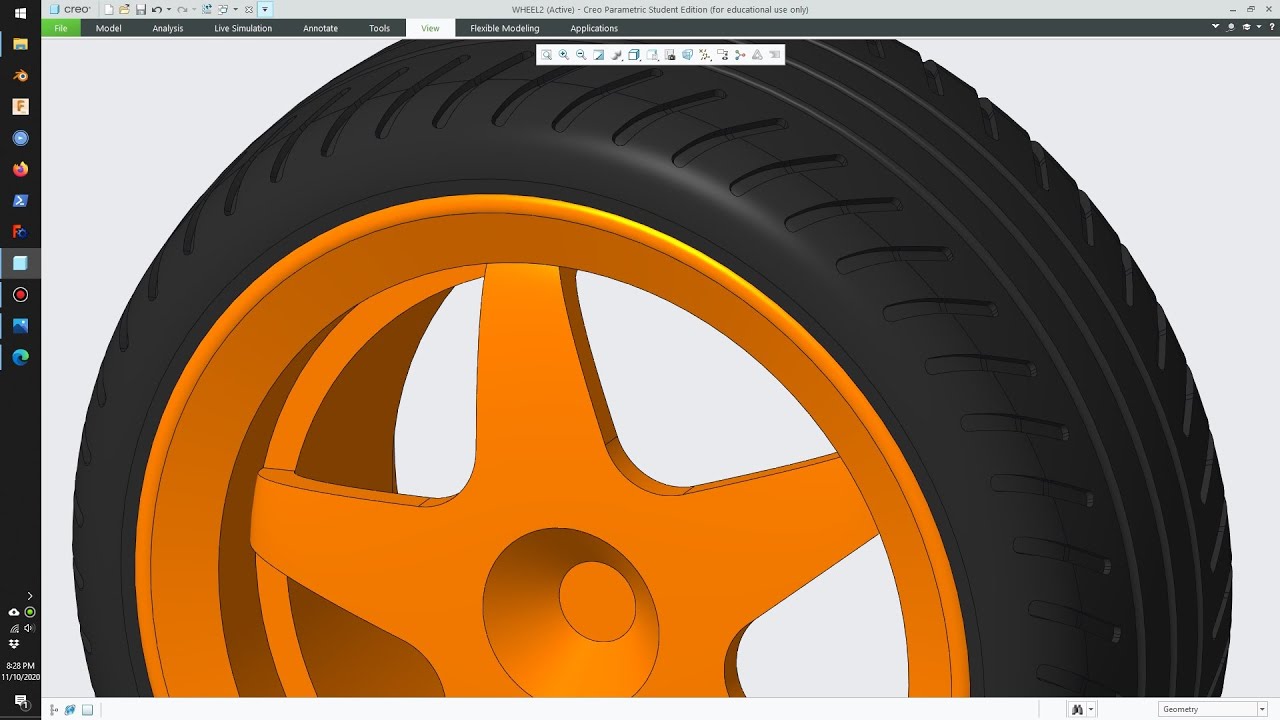 PTC Creo - Toy Wheel Tutorial