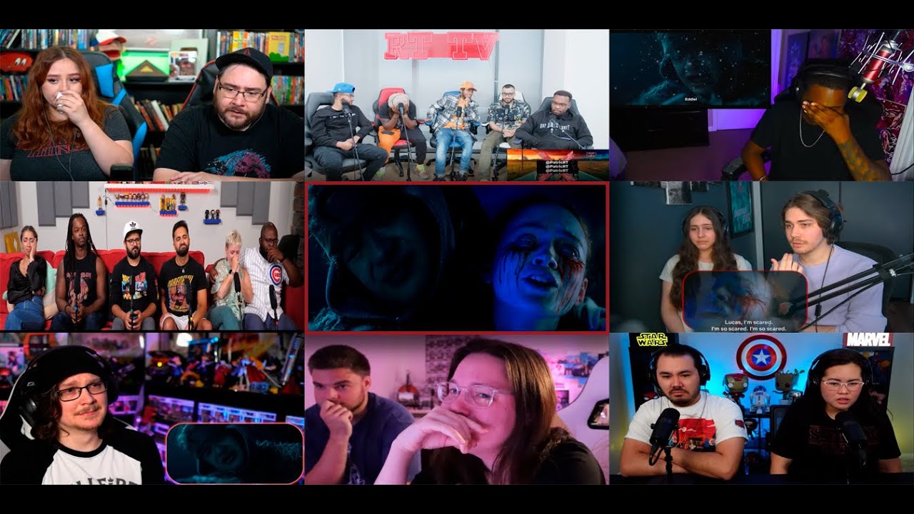YOUTUBERS REACT TO MAX AND EDDIE'S DEATH | 4X9 REACTION COMPILATION