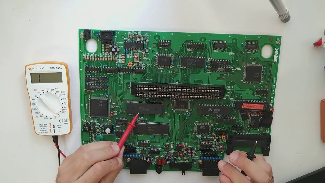 Neo Geo AES Instalación de UNIBIOS 4.0 y Reparación placa 3-4
