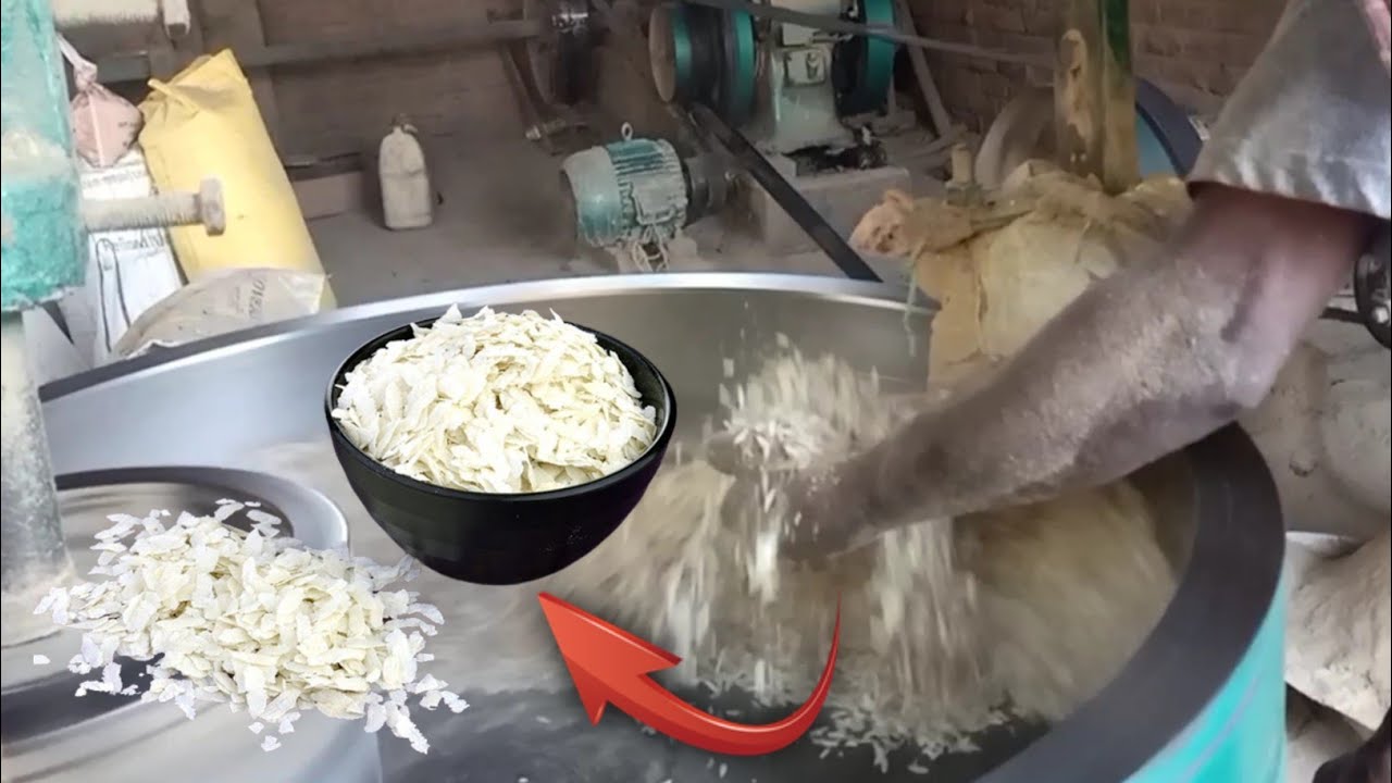 Manufacturing Beaten rice in Factory || How are made Beaten rice || Work Process