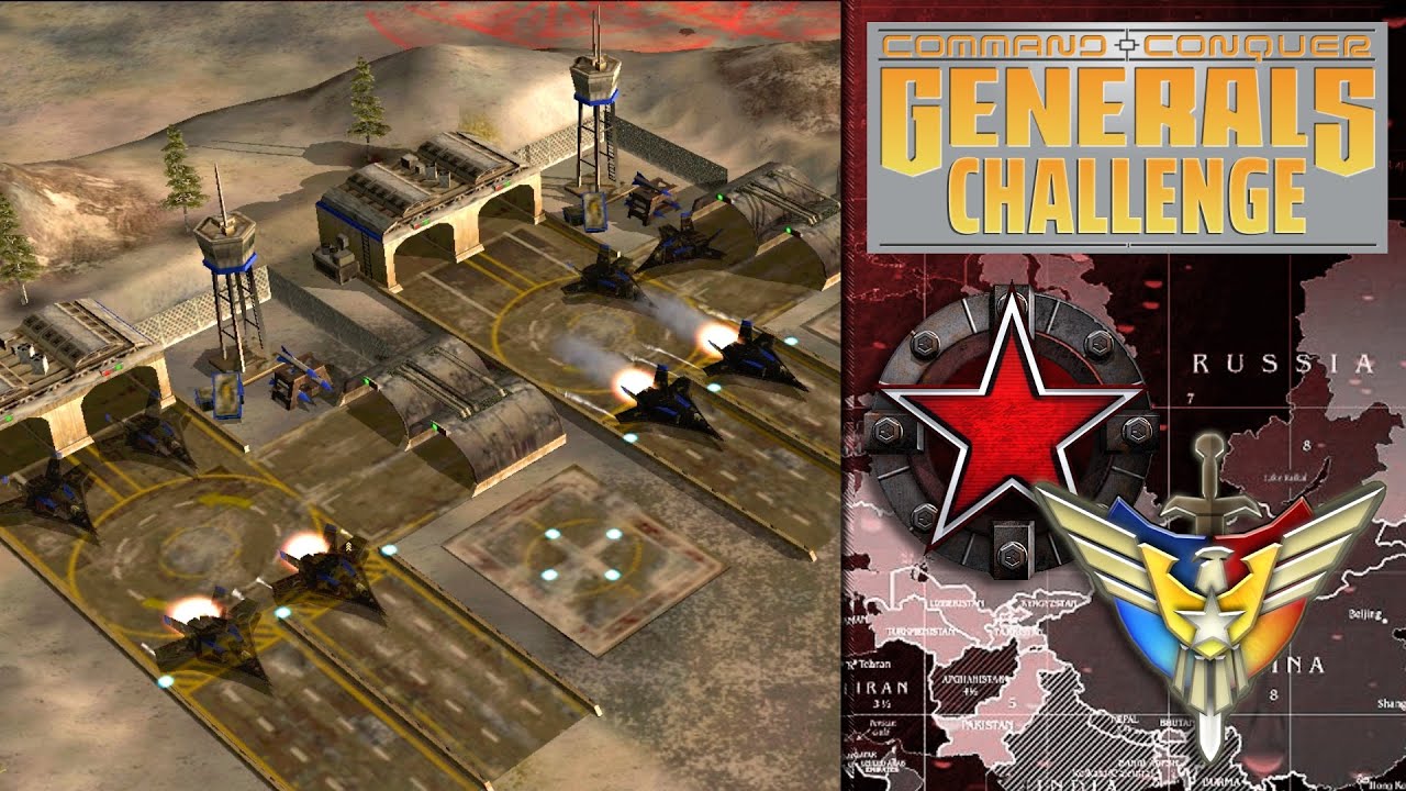Command and Conquer Rise of The Reds | Challenge - USA vs Russia | (Generals Zero Hour)