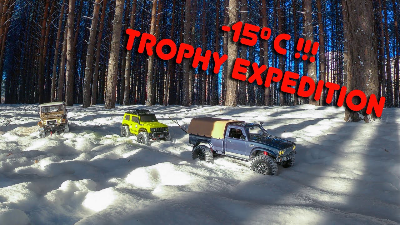 На улице сибирский мороз, а мы катаем с RC4WD Land Cruiser FJ40, RGT 136100V3, CROSS RC DEMON SP4C