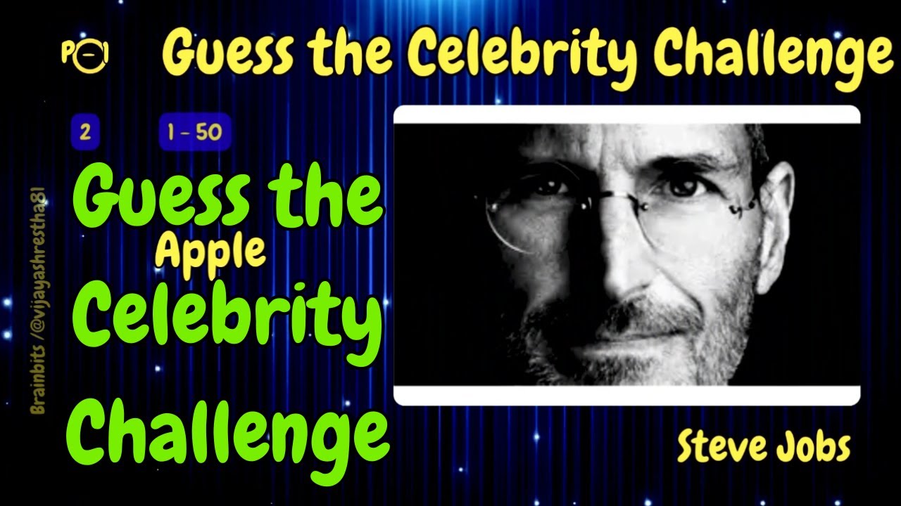 1 Guess the Celebrity Challenge | Brainbites