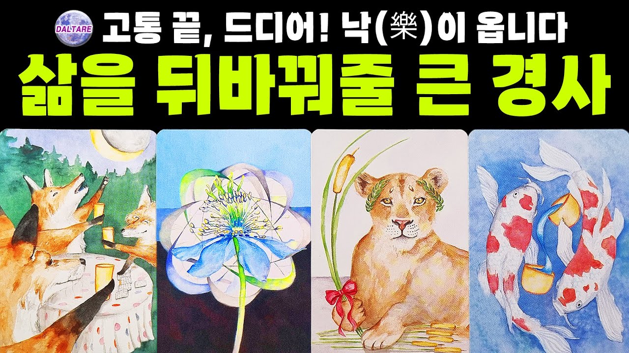 [타로] 삶을 뒤바꿔줄 큰 경사, 고생 끝, 드디어! 낙(樂)이 옵니다