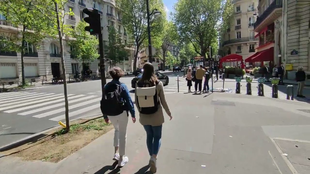 Wandering around in Paris streets and residential areas | Walking tour | Urban area