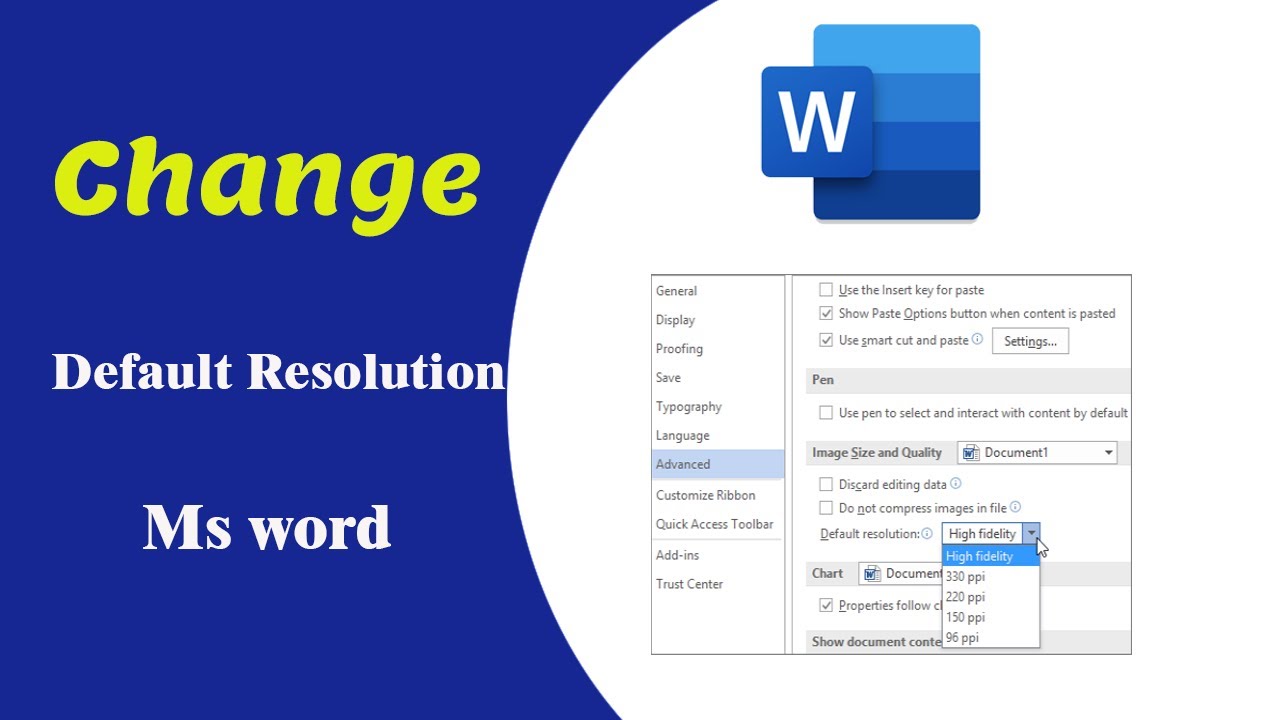 How to Change the Default Resolution in Ms Word | ACP Tech