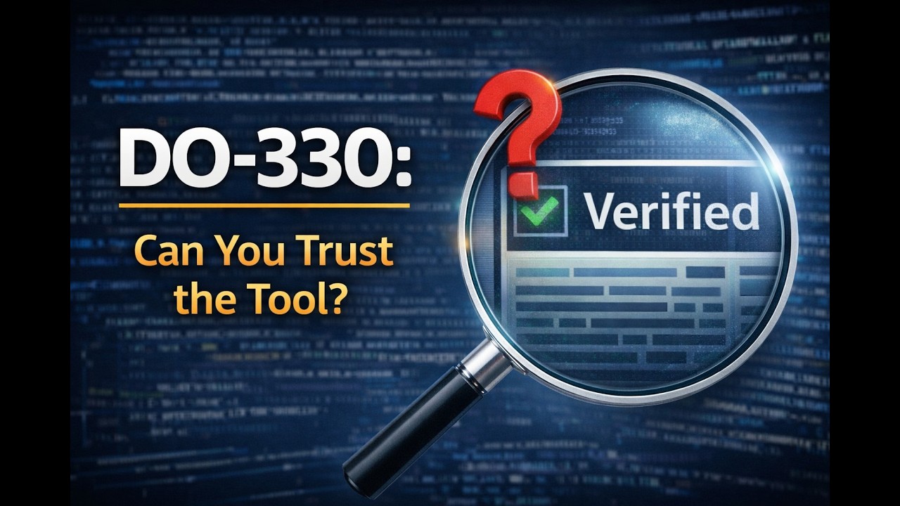DO-330 Explained: Who Verifies the Verification Tools?