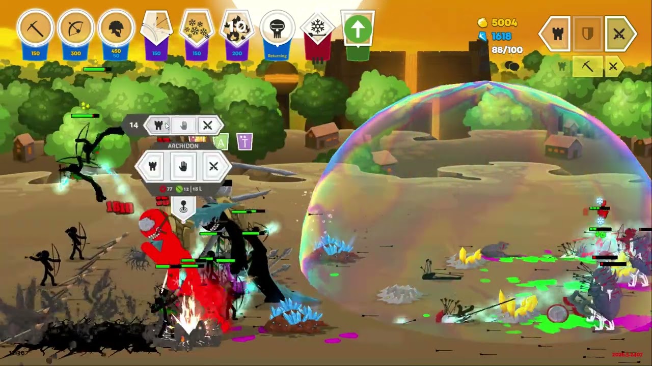 Somehow clutching in Stick war Saga.