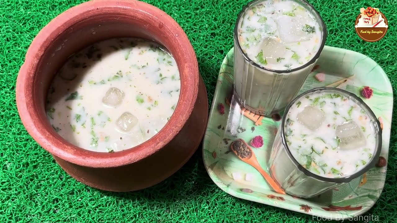 उन्हाळा स्पेशल कमी खर्चात तयार होणारा थंडगार मठ्ठा #summerdrink #summerspecial #मराठीरेसीपी #eat 