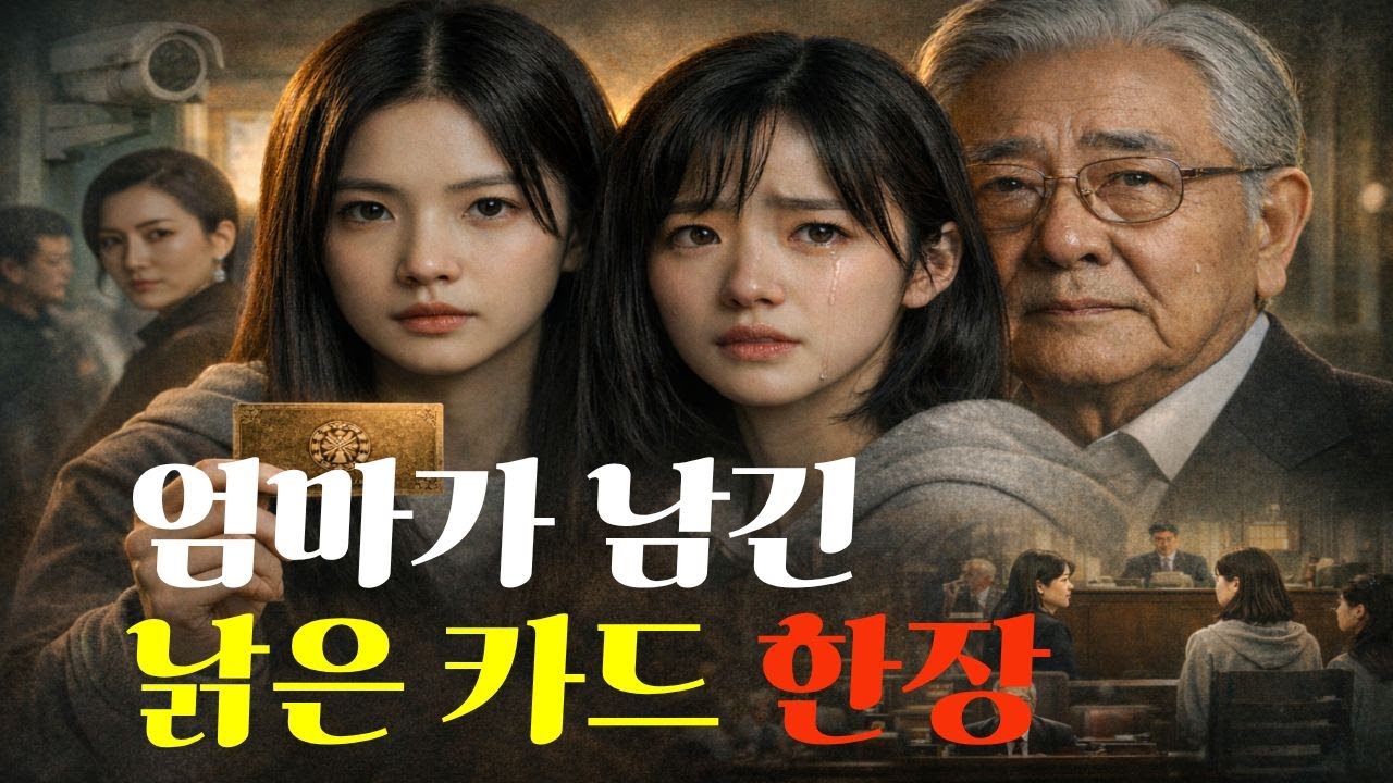 엄마가 남긴 낡은 카드 한장    행정실 직원에 경찰을 부른 순간 충격적인 반전이
