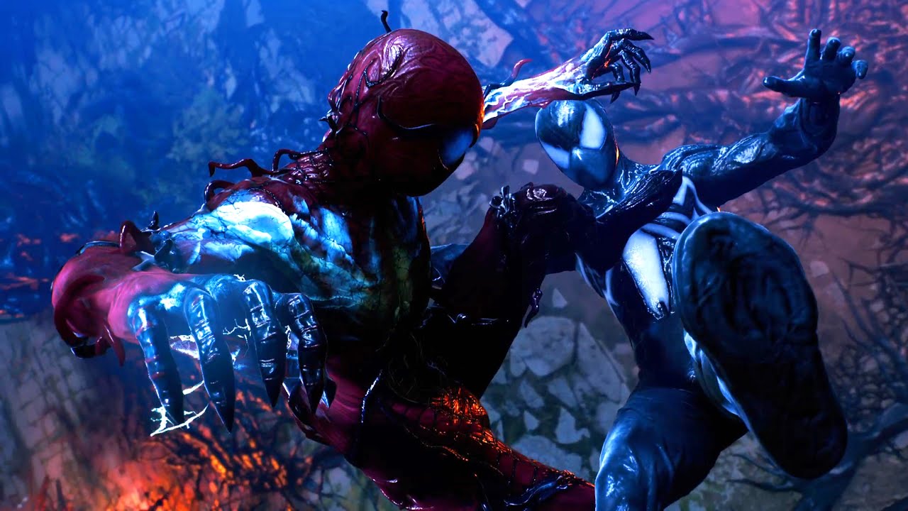 Marvel's Spider-Man 2 Absolute Carnage Miles Vs Symbiote Peter