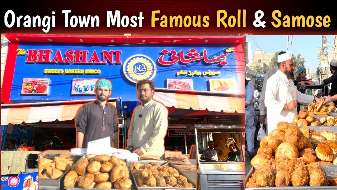 BHASHANI SWEETS & BAKERY - Karachi | Famous Rolls Samosas | Orangi Town's Best Street Food #food
