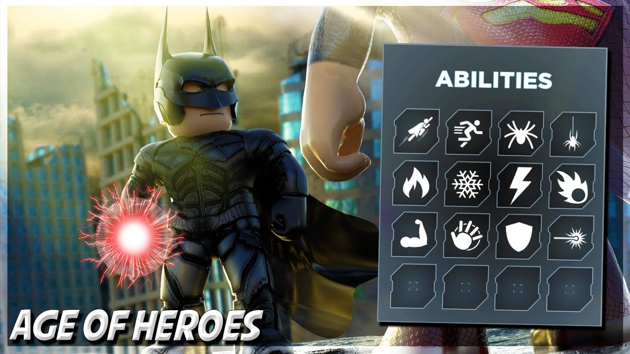 BATMAN USES THE *STRONGEST* BROKEN SUPERPOWER TO FIGHT CRIME IN AGES OF HEROES ROBLOX