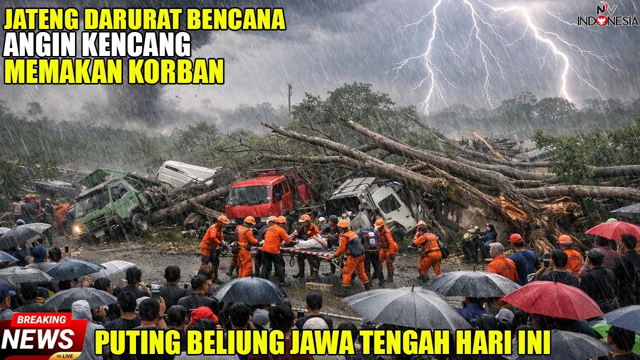 INNALILLAHI! Puting Beliung Maut di jateng : 3 Tewas Tertimpa pohon, |PUTING BELIUNG JAWA TENGAH
