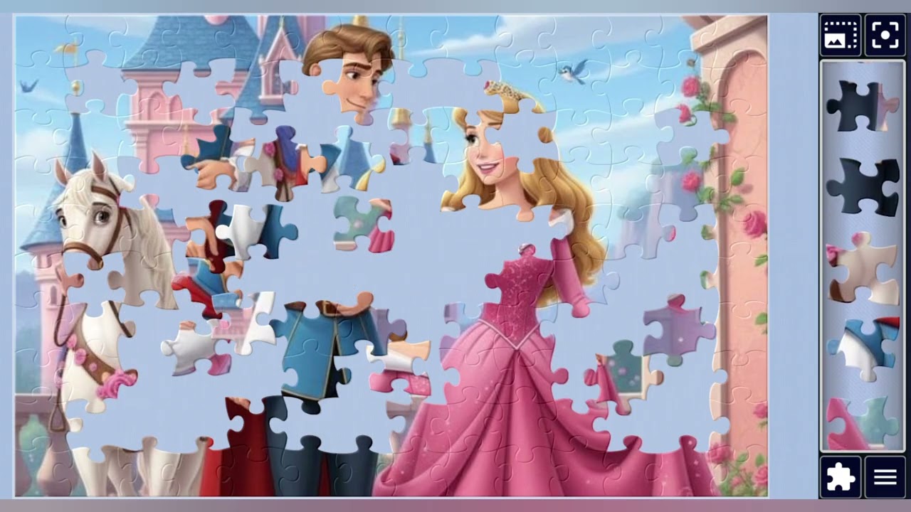 A Royal Encounter:Prince & Princess at the Castle🚀👑🏰🐎✨️🪄//jigsaw puzzles journey🧩//puzzlesArt🧩🧩//