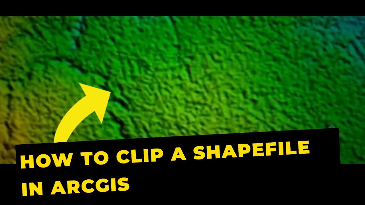 How to clip a shapefile in arcGIS