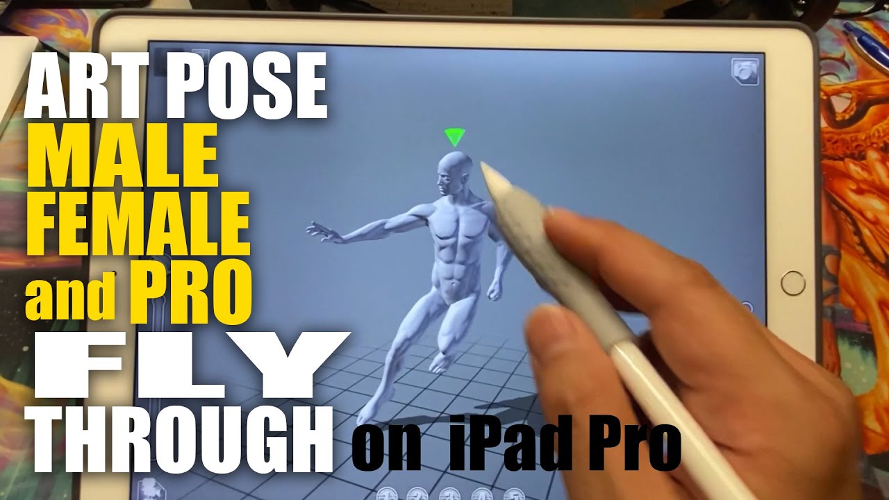Art Pose Female Male and PRO for the iPad Pro