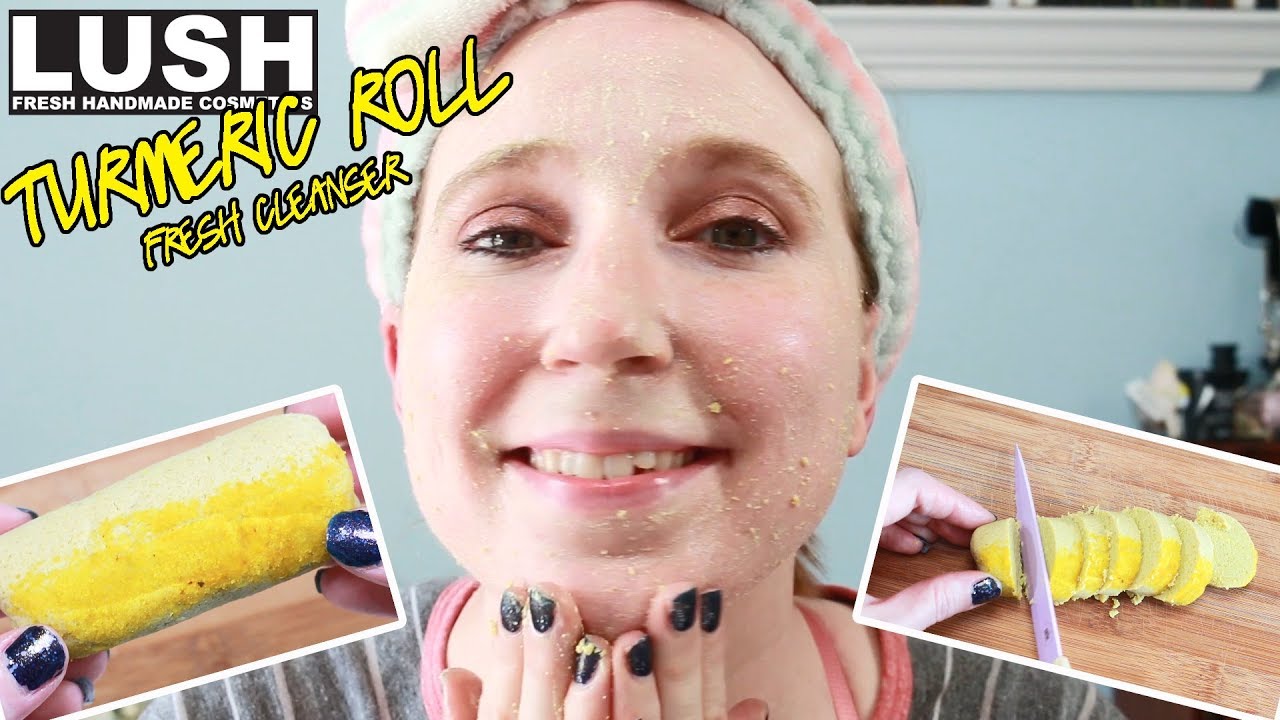 LUSH - THE TURMERIC ROLL Fresh Cleanser - How to Use & Review - Lush Labs