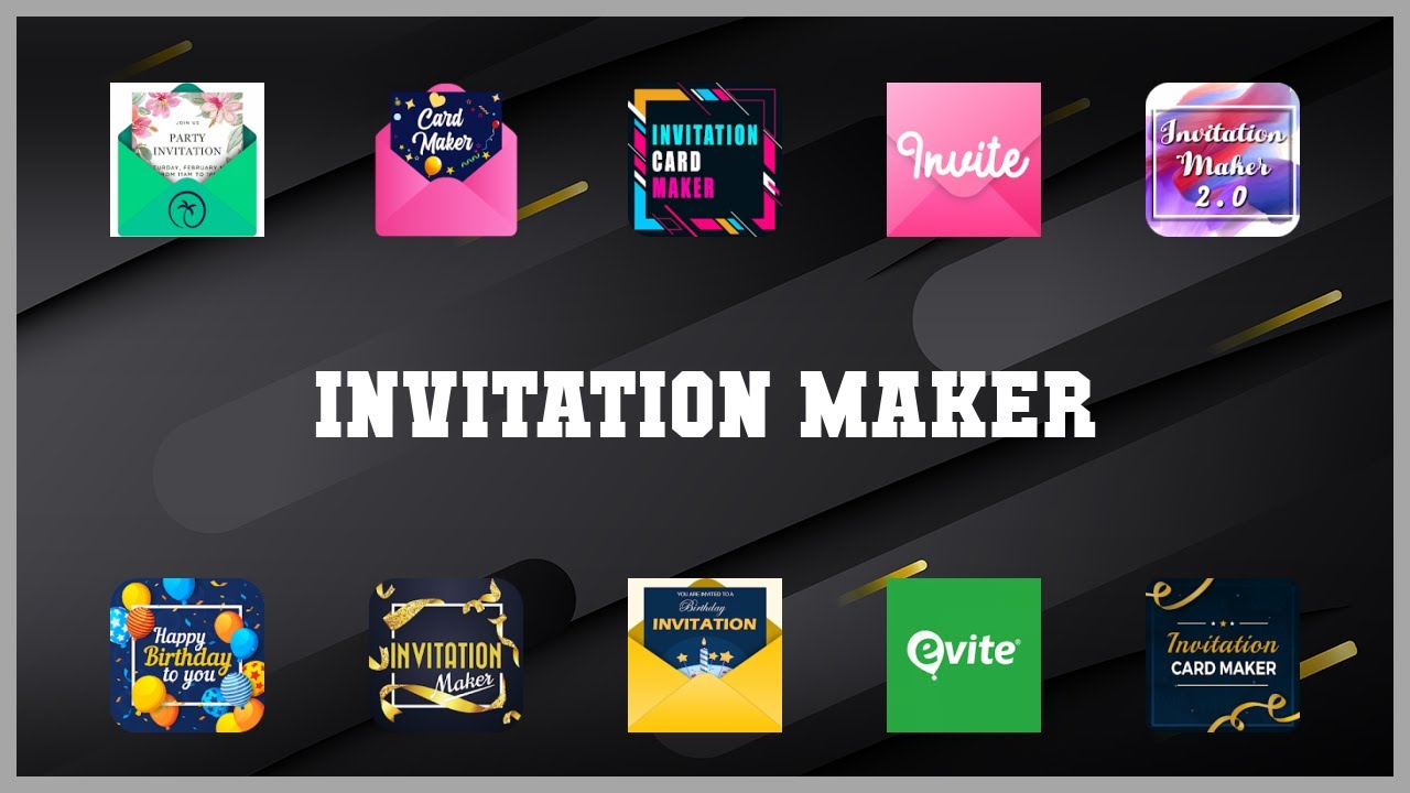 Best 10 Invitation Maker Android Apps