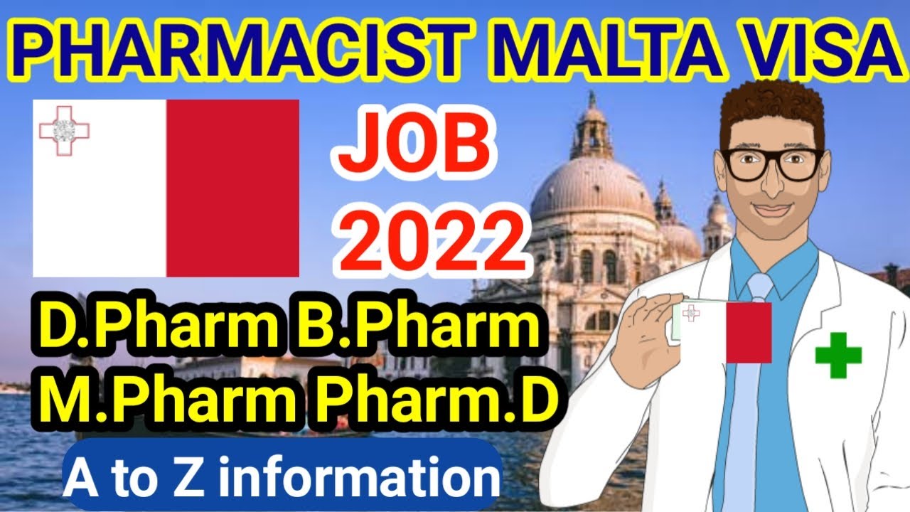 Malta Pharmacist VISA 2022 || MALTA Pharmacist Job 2022 || Salary 5-6Lac / Month || Apply Now