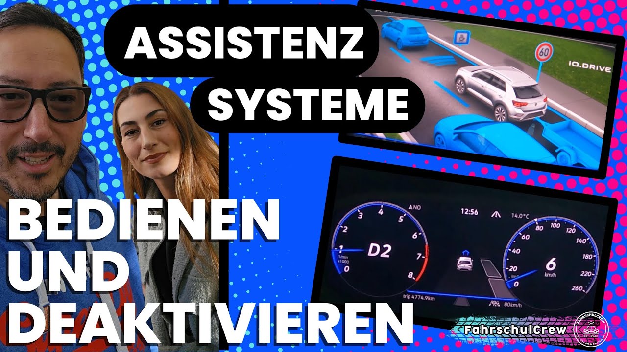 Assistenzsysteme Bedienen und auch Abschalten k&ouml;nnen zb Parkpilot, Parkassistent, Tempomat, VW T-Roc