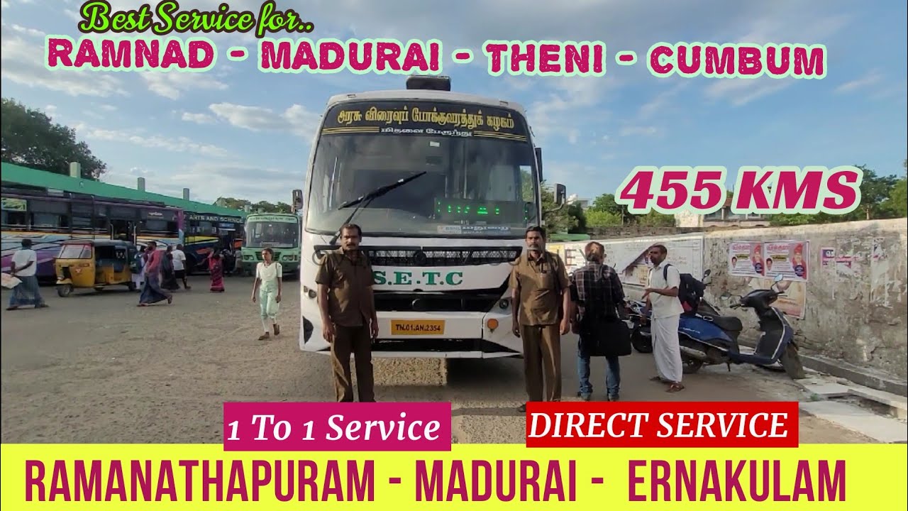 🚍SETC TN - KL Travel Vlog  | Ramanathapuram  To Ernakulam Via Madurai  Bus Journey | Travel Advisor