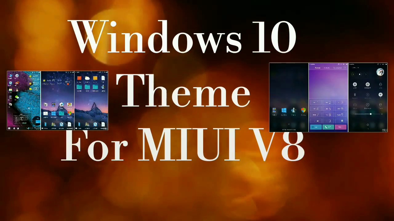 Windows 10 Theme For MIUI V8.