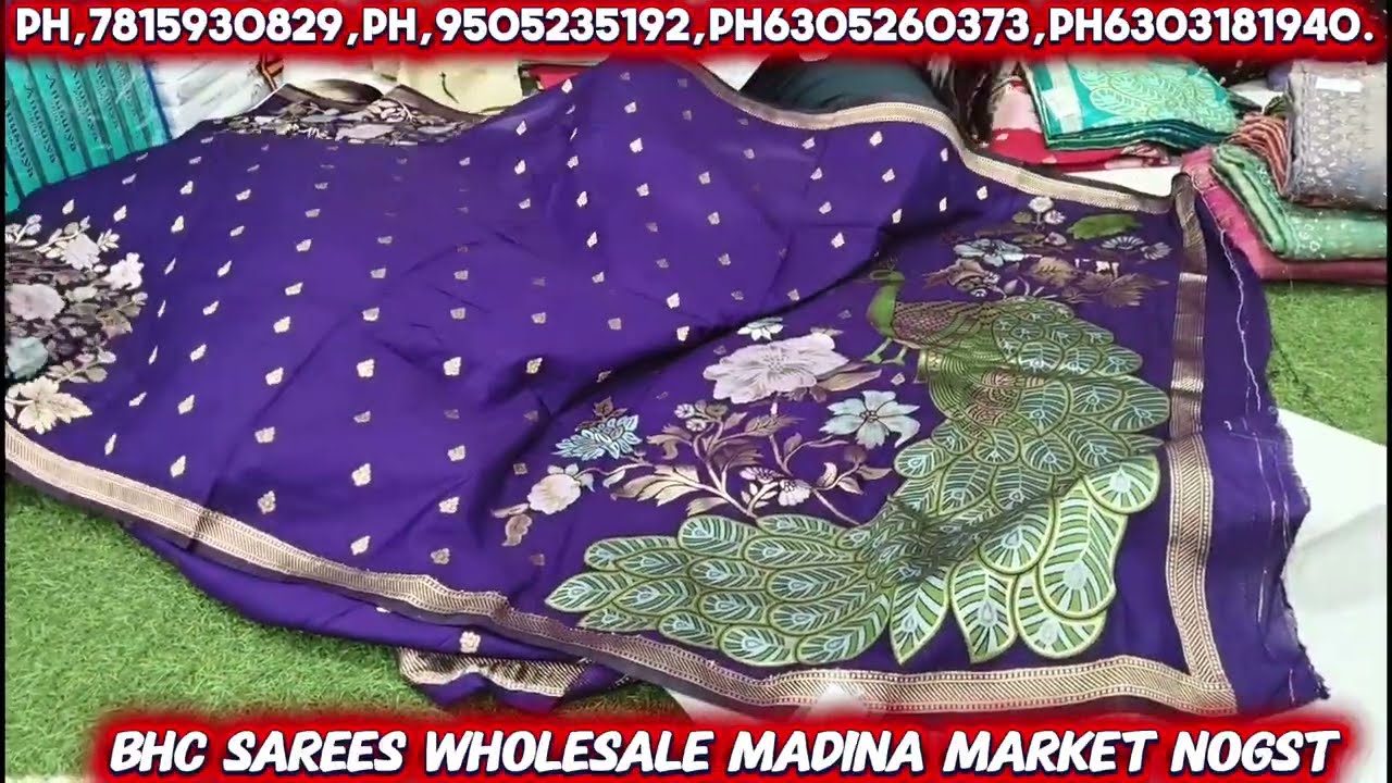 #Madina wholesale sarees Offer price NOGST