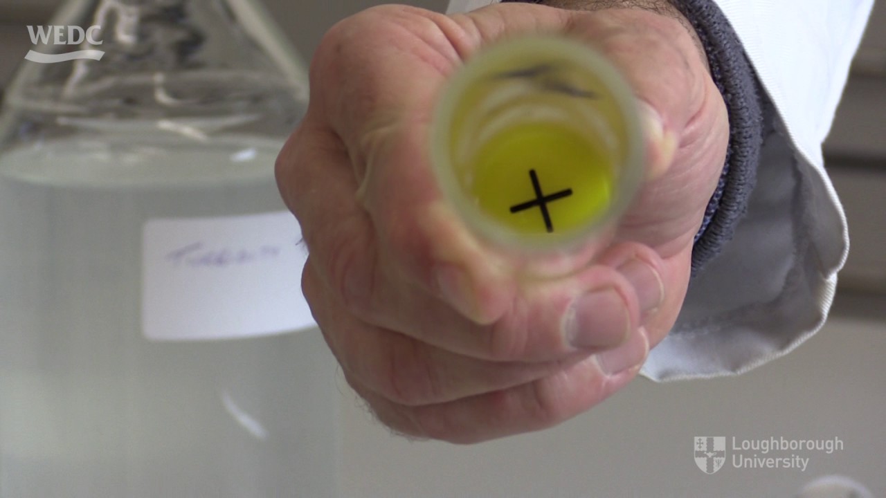Measuring the turbidity of water